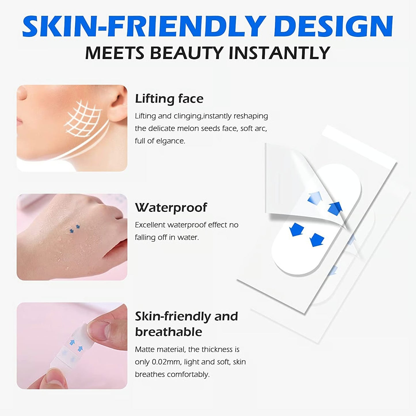 Invisible Face Lifter Tape✨Has a delicate V face